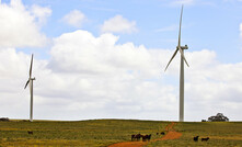 A wind turbine photographed at Emu Downs 