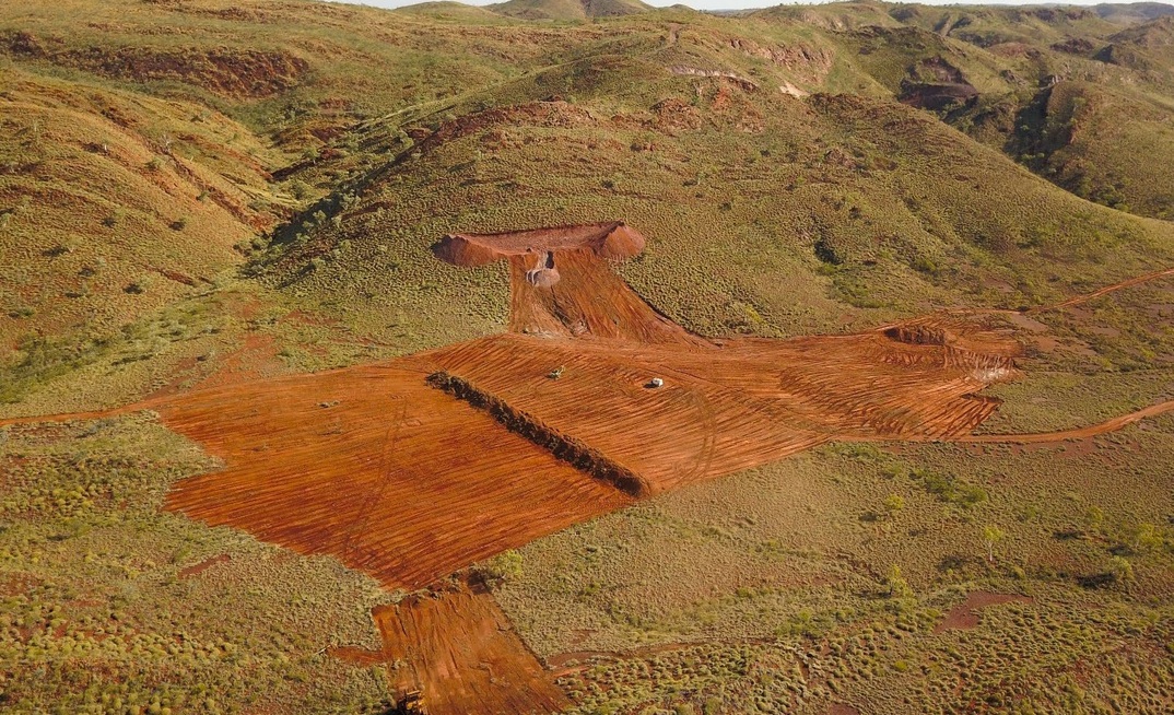 Inital land clearing at Sulphur Springs