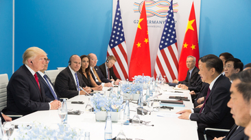 Donald Trump and Xi Jinping at the G20 in 2017