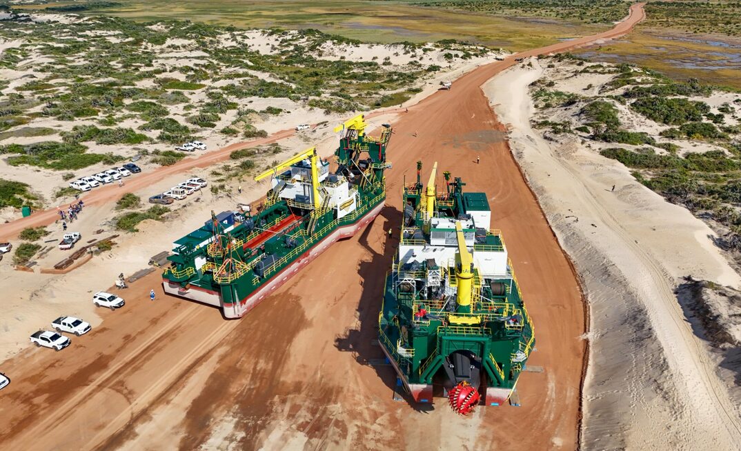 Kenmare's two new dredges for its Moma mine