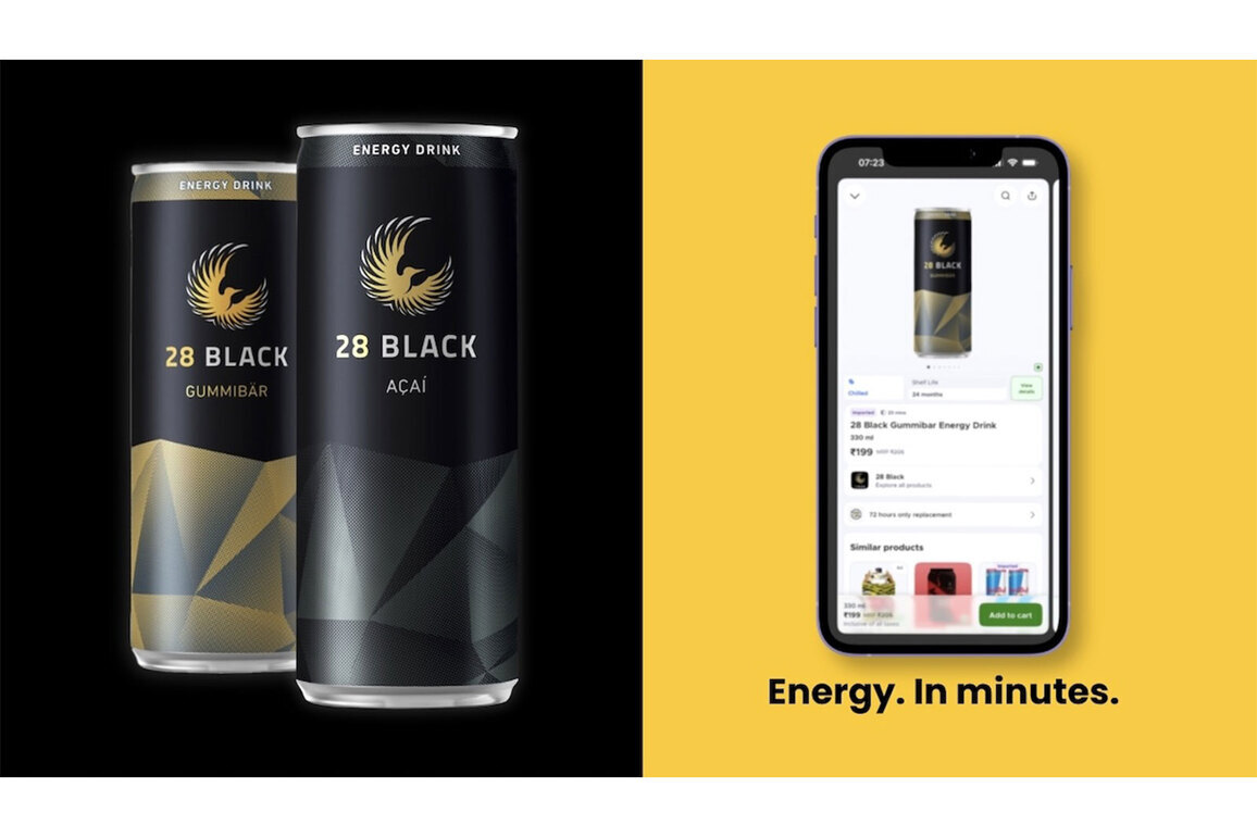 28 BLACK Energy Drink Expands India Footprint With Blinkit Launch