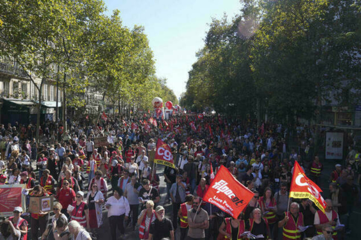 Anti-austerity strikes and protests rock France, pressure Macron