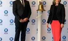  E79 CEO Ned Summerhayes and then director Deborah Lord at the junior's listing in 2021