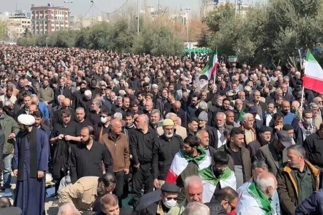 Iranians gather for first Friday prayers during war