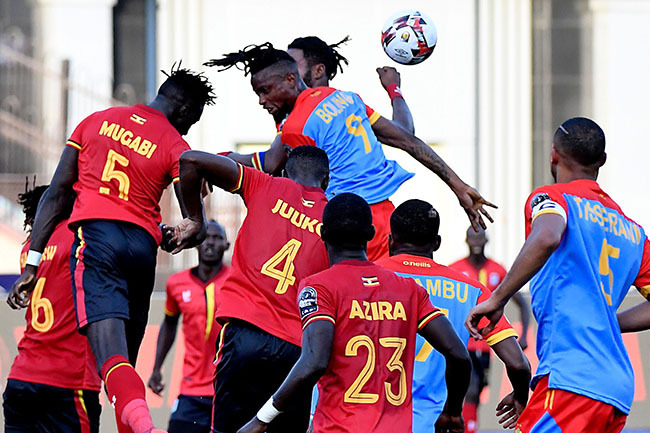  ranes evis ugabe heading the ball in the just concluded 2019  final photo