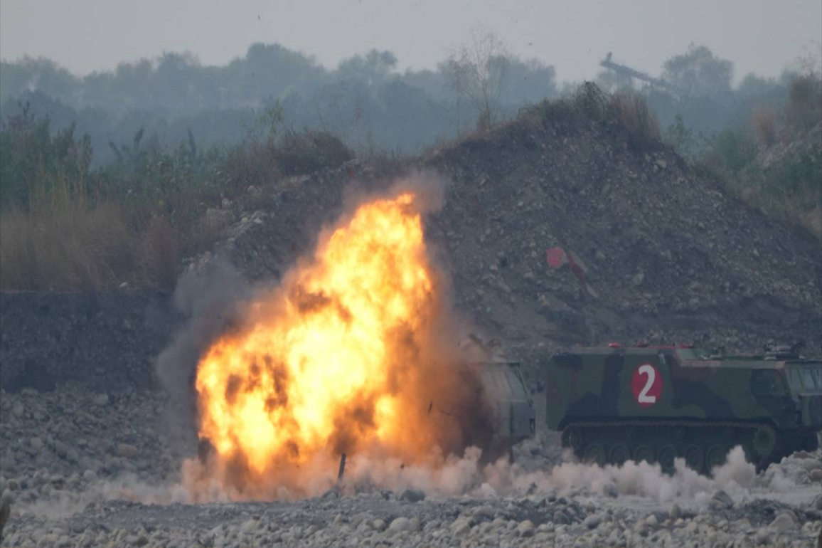 China flexes its military muscles around Taiwan
