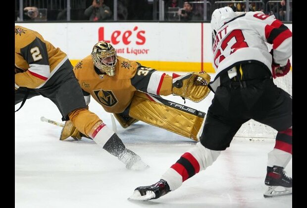 Golden Knights edge Devils on Shea Theodore's shootout goal