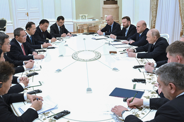 RUSSIA-MOSCOW-CHINA-LI QIANG-VLADIMIR PUTIN-MEETING
