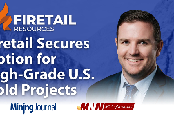 Firetail Secures Option for High-Grade U.S. Gold Projects