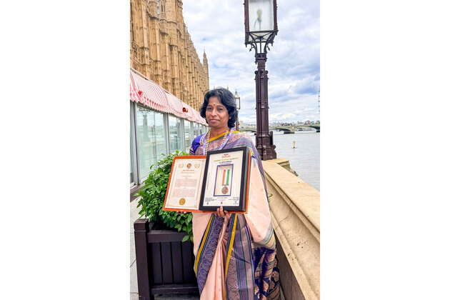 Hyderabad's Dr. Satya Sindhuja Receives Prestigious Bharat Samman Puraskar at London's House of Lords