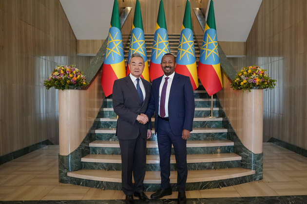 ETHIOPIA-ADDIS ABABA-PM-CHINA-WANG YI-MEETING