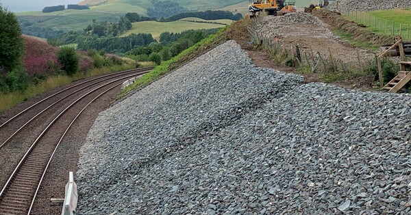 £8 million embankment works bring stability to Dumfries railway