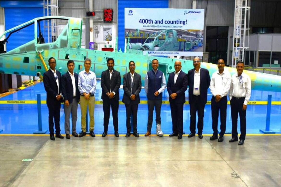 Tata Boeing Aerospace delivers 400 "made in India" Apache Fuselages  