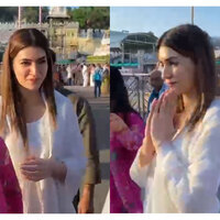 Kriti Sanon offers prayers at Sri Venkateswara Swamy Temple ahead of 'Cocktail 2' release