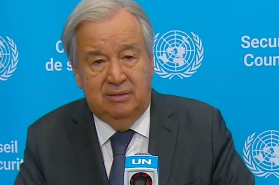 UN Chief Guterres urges 'dialogue, de-escalation, full respect for international law' amid rising geopolitical tensions