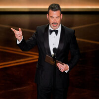 Jimmy Kimmel takes aim at CBS during Oscars over free speech, jokes Trump will be "mad" Melania isn't nominated