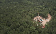 Aerial footage of the Southwest Arkansas project