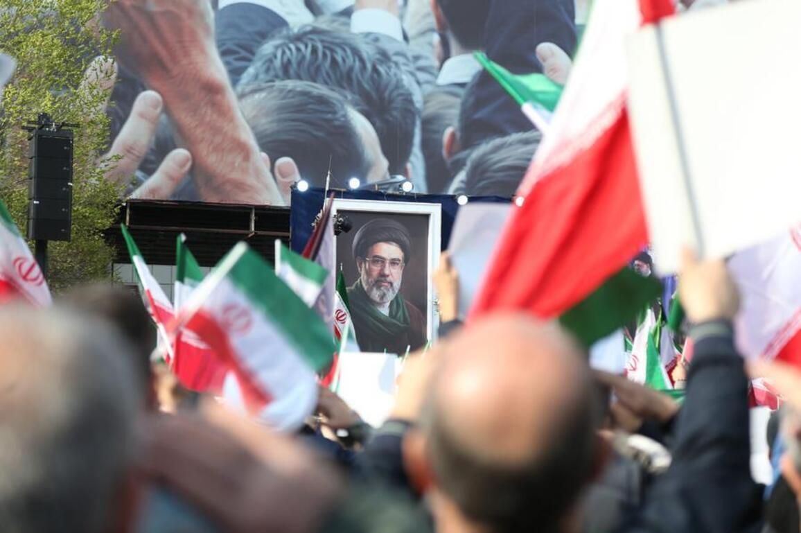 Mideast in Pictures: Iranians gather in Tehran to support new supreme leader
