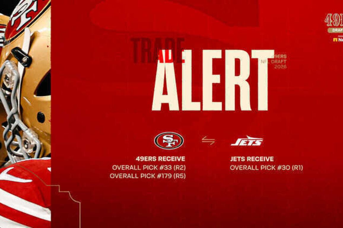 TRADE ALERT: 49ers Trade Down With Jets in Round 1 of 2026 NFL Draft
