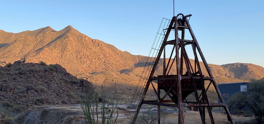 The '70s-era head frame at Antler