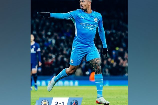 Champions League: Gabriel Jesus' late strike helps Man City beat PSG 2-1