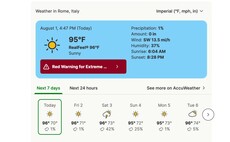 Ecosia integrates hyper-local weather forecasts into search results