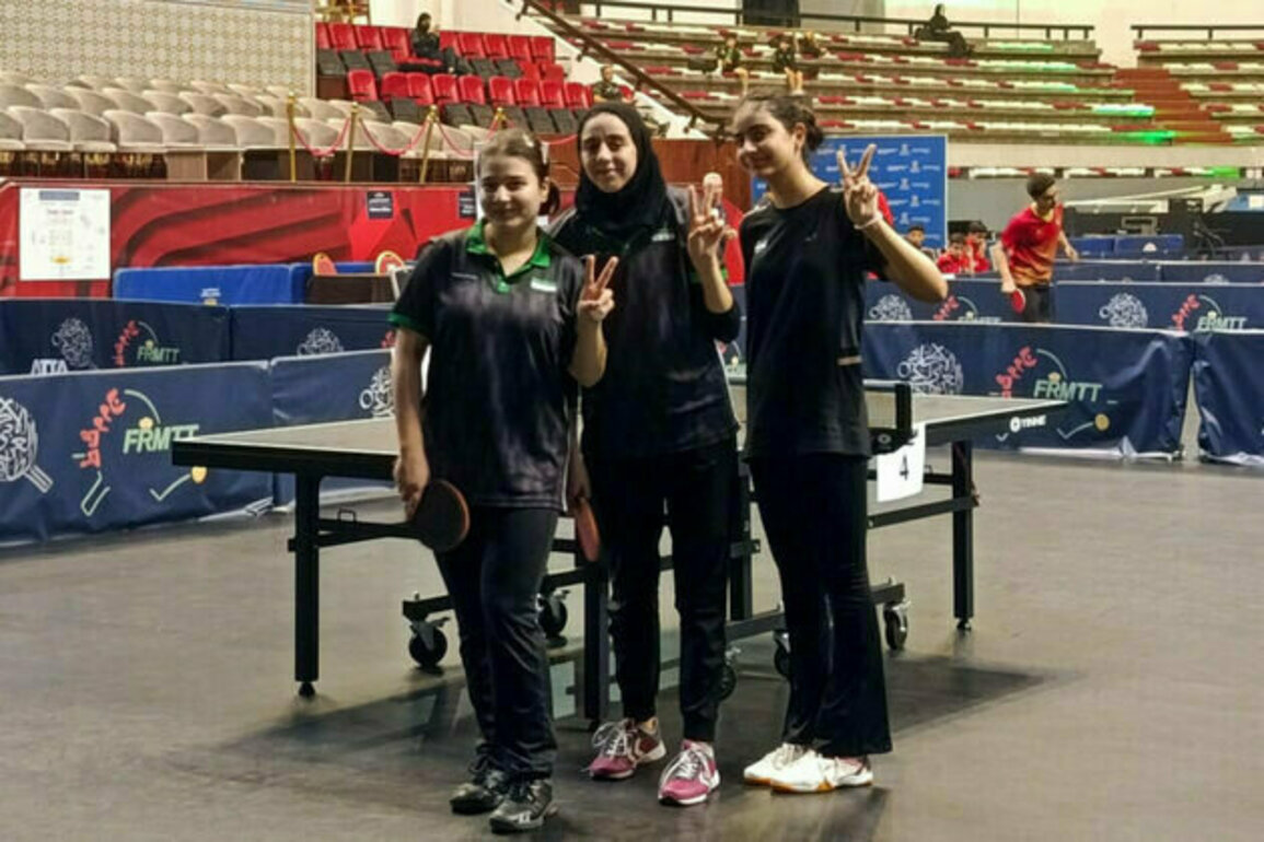 Syrian junior table tennis team wins Gold Medal at Arab Championship