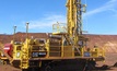 The Cat MD6420B rotary drill rig on site