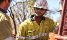 Drilling at Walford Creek. Credit: Aeon.