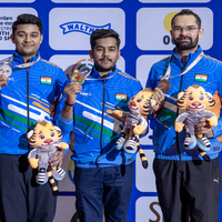 Aishwary leads Indian clean sweep in 50m Rifle 3 positions