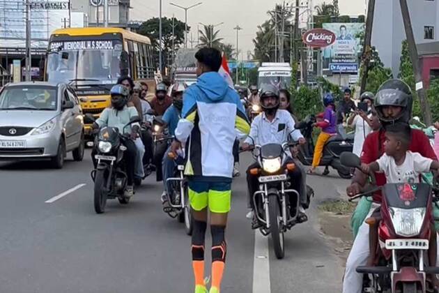 Keralam youth begins backwards run from Palakkad to Kashmir to raise anti-drug awareness