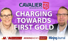 Cavalier charging towards first gold