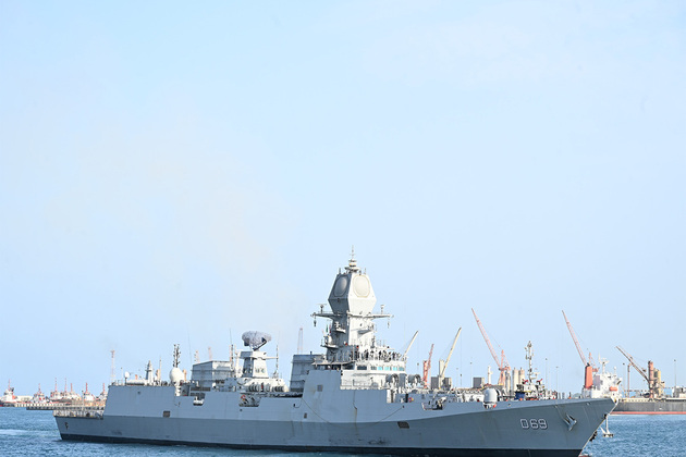 Indian Naval Ships Tamal, Surat arrive at Jeddah
