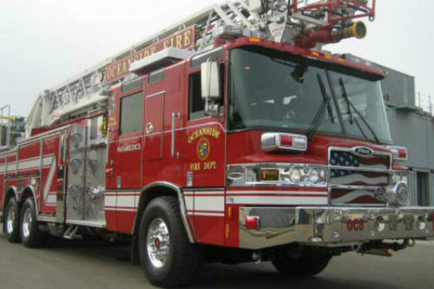 Fire damages Oceanside commercial building, releases chemicals