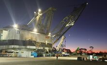 Dragline at BMC's South Walker Creek mine in Queensland.