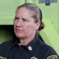 Fire Chief to Karen Bass- Hello. Is this thing on&quest; The city is in danger of burning down.