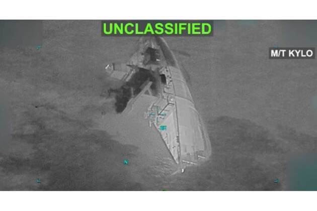 US strikes Iran-linked oil tanker: CENTCOM releases dramatic footage of ship sinking off Gulf of Oman