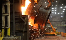 A ladle of molten iron is poured into a BOP furnace at US Steel's Granite City Works, where it will be transformed into liquid steel. Source: US Steel