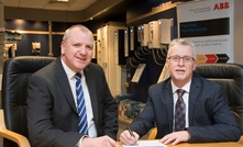 Sulzer's Chris Powles (left) and Peter Wright from ABB Motors and Generators sign the service agreement