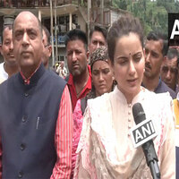 Kangana Ranaut and Jairam Thakur visit cloudburst-affected areas of Mandi