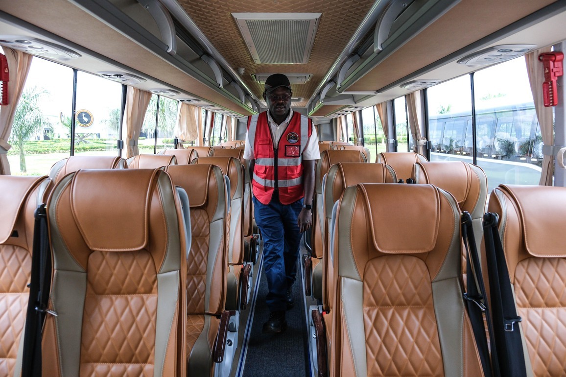 UGANDA-ELECTRIC BUSES-DRIVE-GREEN MOBILITY PUSH