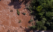 Lama de rejeitos da barragem a montante da mina Córrego do Feijão, da mineradora Vale, em Brumadinho (MG)