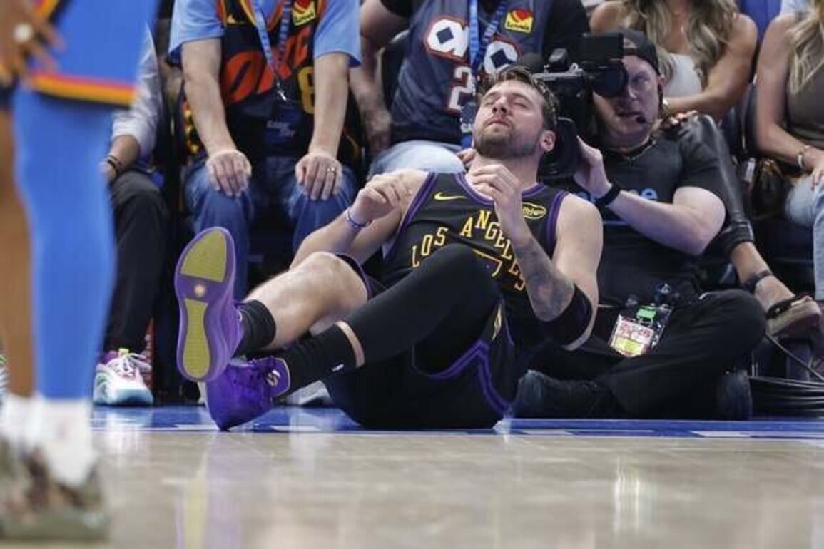Lakers' Luka Doncic to have MRI on strained hamstring