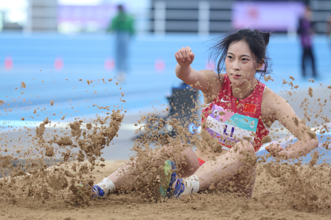 (SP)CHINA-TIANJIN-ATHLETICS-ASIAN INDOOR CHAMPIONSHIPS-WOMEN'S LONG JUMP (CN)