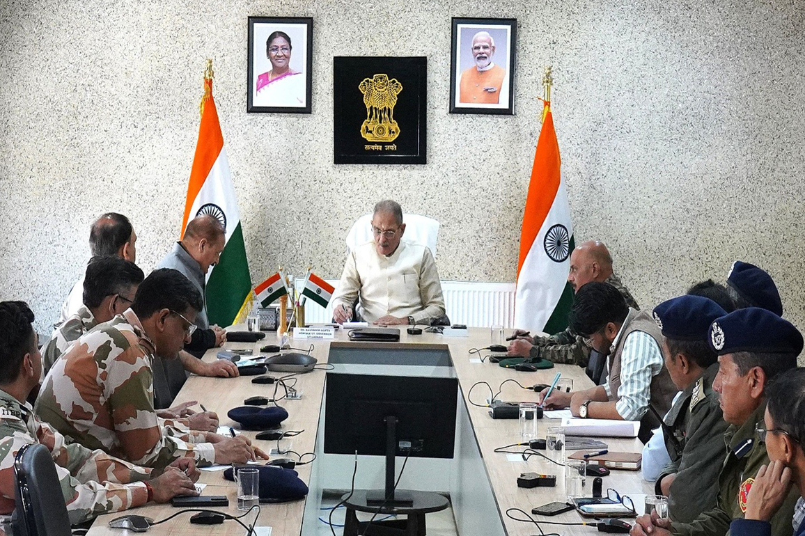 LG Kavinder Gupta chairs security review meeting to assess situation after Ladakh protests