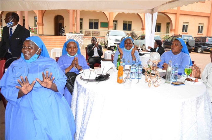 The Bwanda nuns enjoying the show