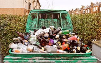 Discarded bottles in Glasgow | Credit: iStock