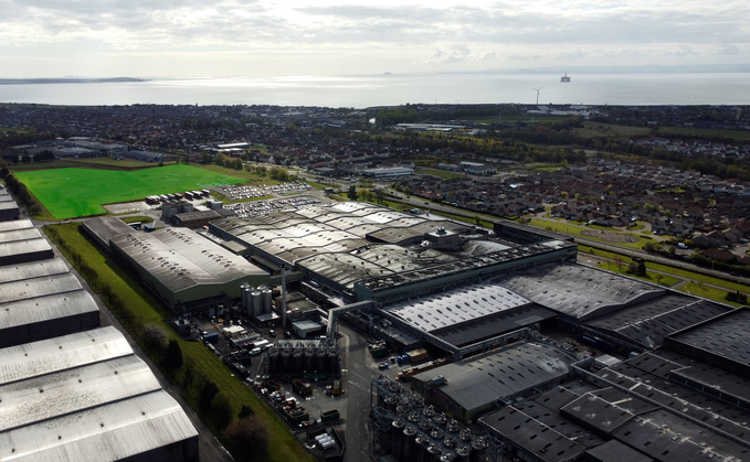 Diageo's packaging plant in Fife, Scotland, will soon be in-part powered by a 9,000-strong solar farm 