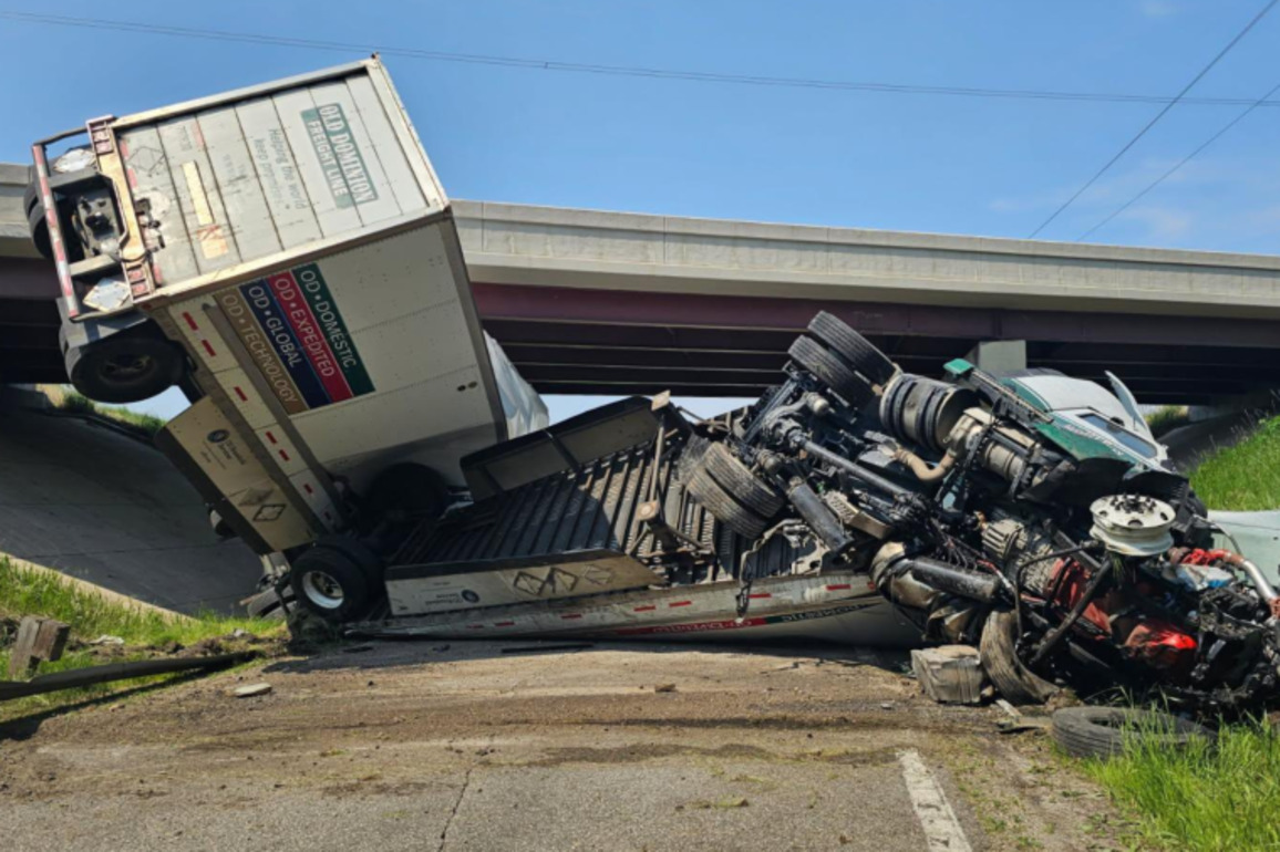 Authorities remind drivers to buckle up after semi-truck crash in neighboring state