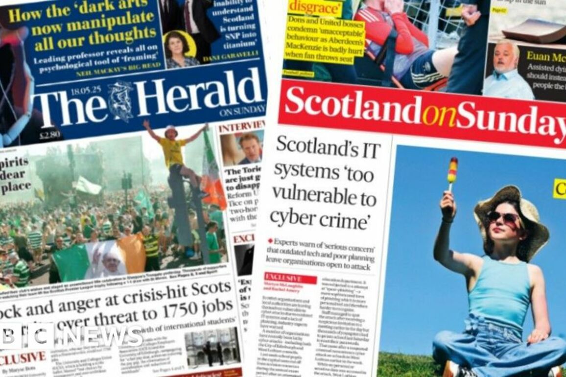 Scotland's papers- Cyber crime warning and university job fears